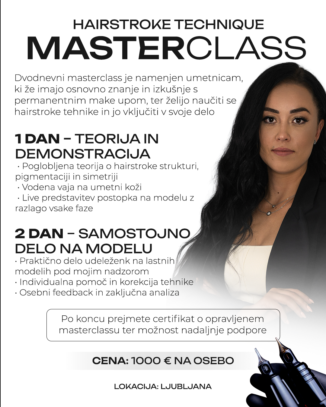 HAIRSTROKE MASTERCLASS - Rerzervacija mesta
