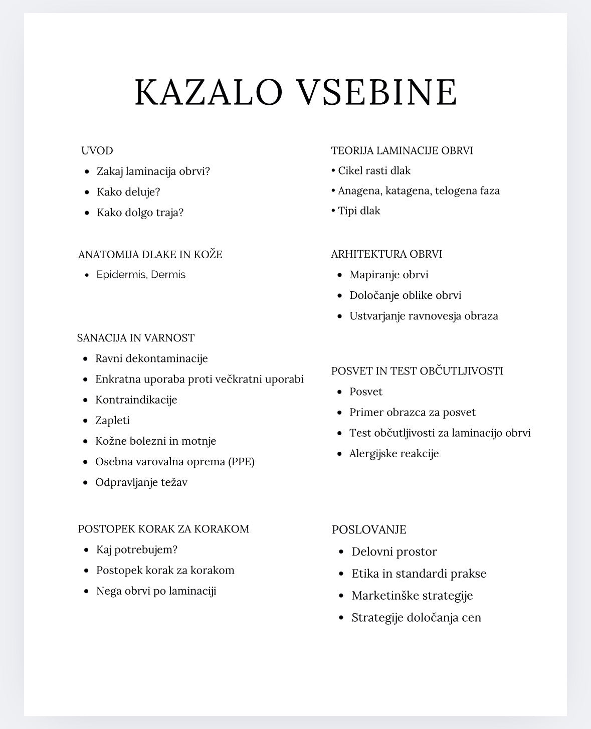 Priročnik: Laminacija obrvi