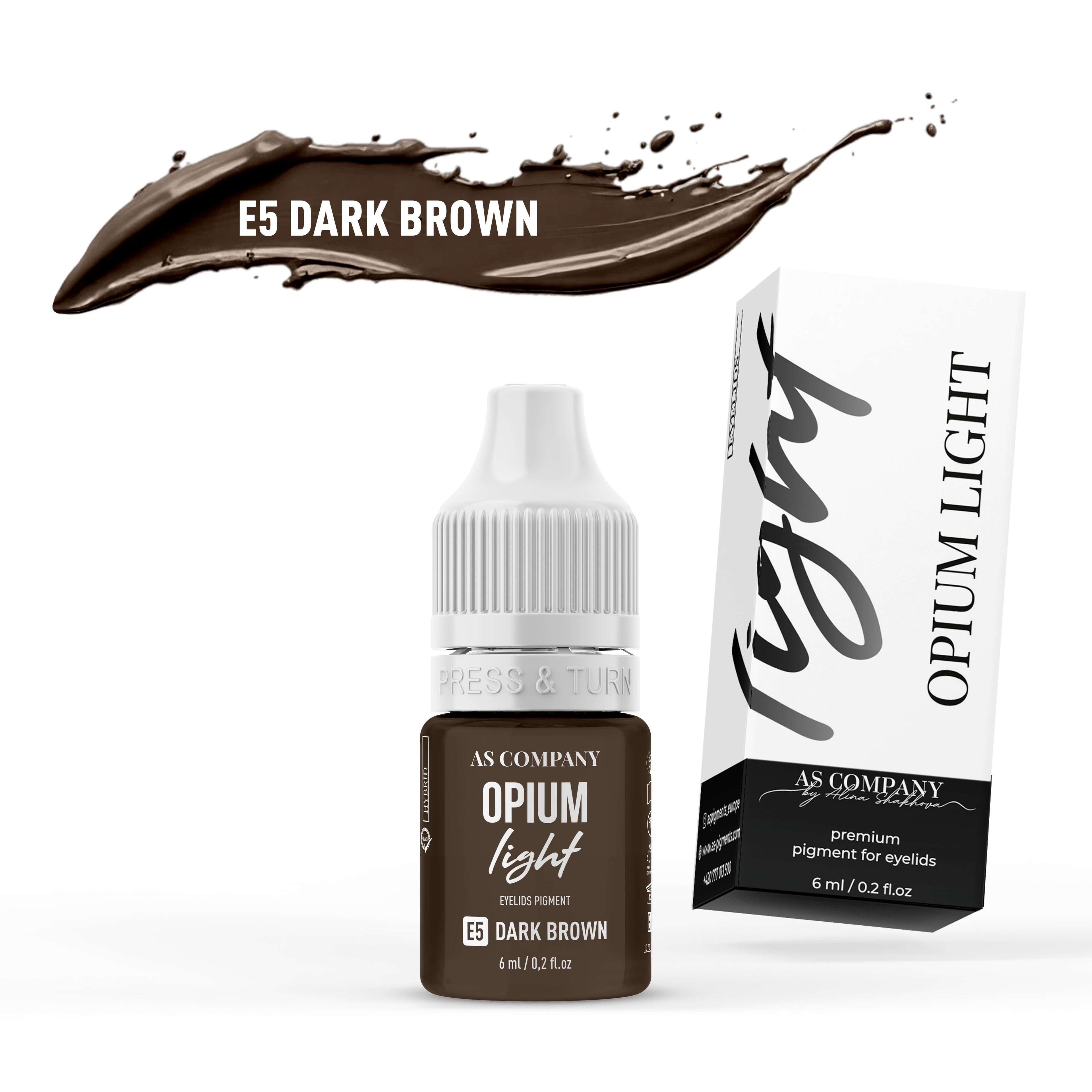E5 DARK BROWN, 6 ml (OPIUM LIGHT)