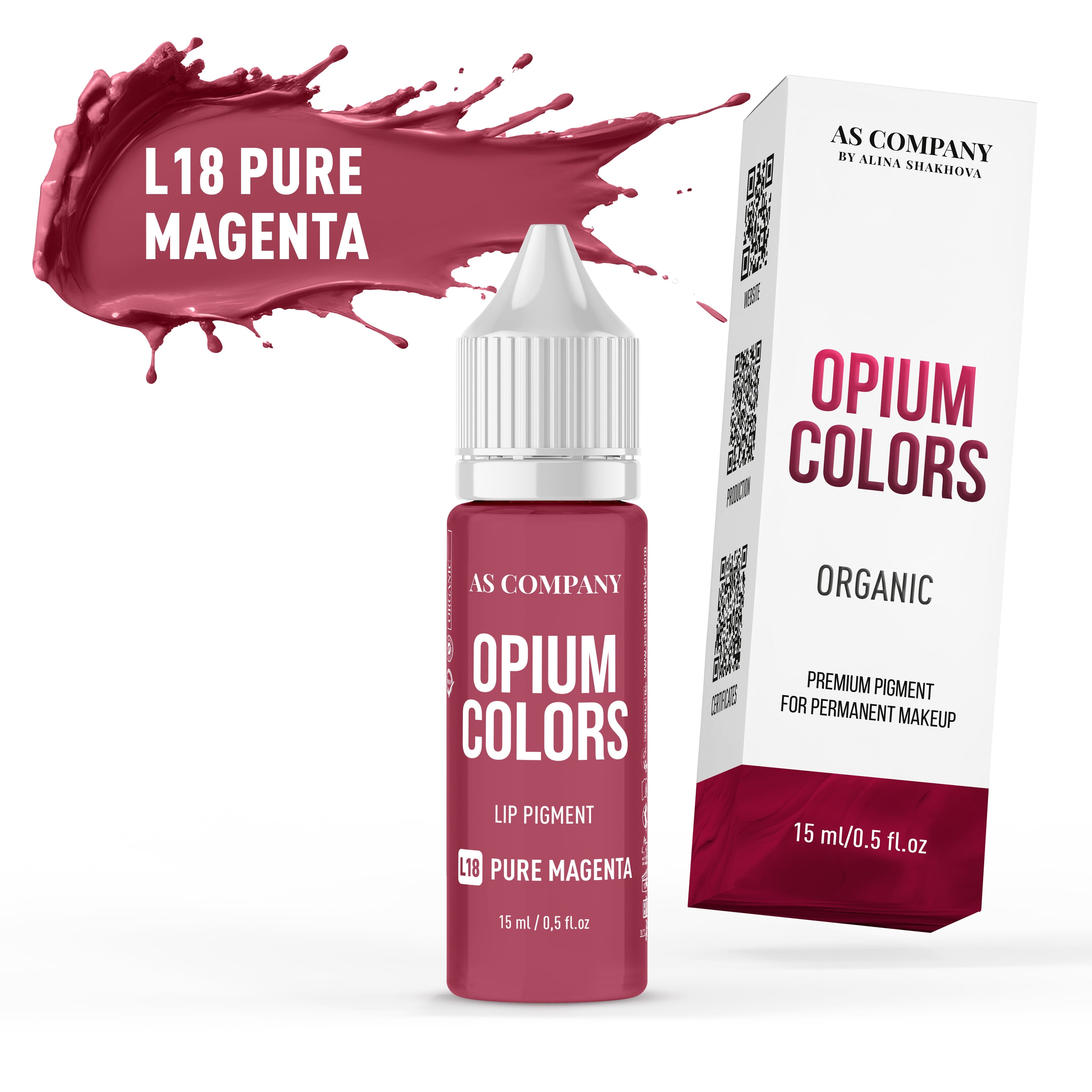 L18 PURE MAGENTA / ORGANIC,  (OPIUM COLORS)